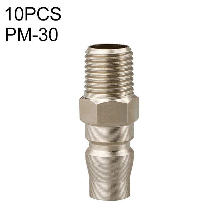 10pcs C-type Self-lock Pneumatic Quick Fitting Connector, Series 1