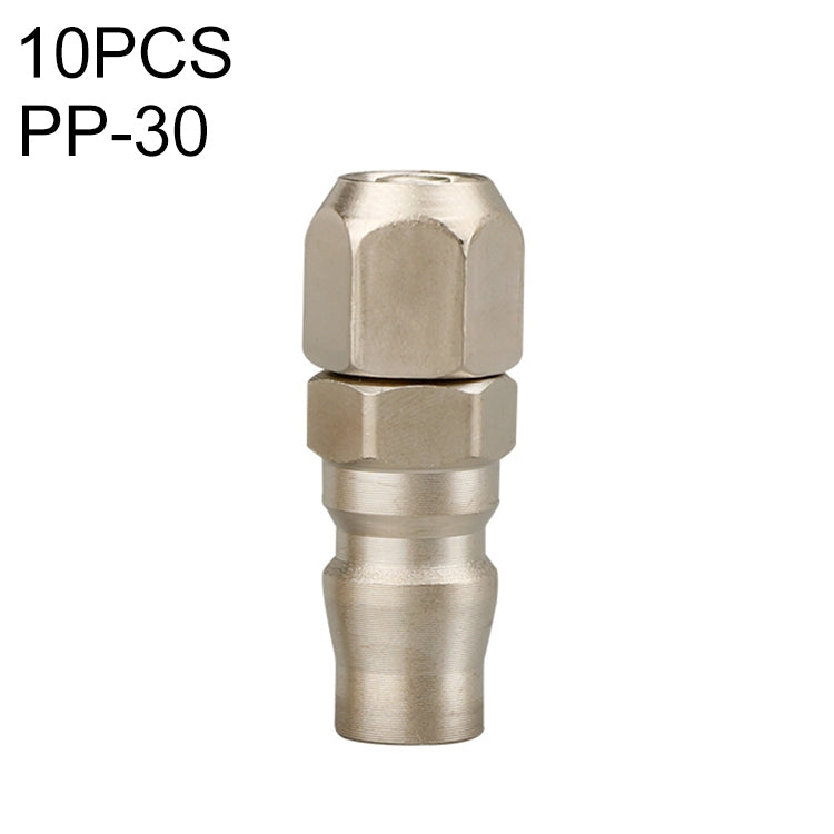 10pcs C-type Self-lock Pneumatic Quick Fitting Connector, Series 1