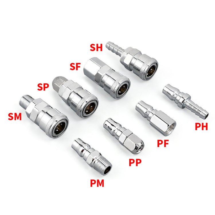 10pcs C-type Self-lock Air Tube Pneumatic Quick Fitting Connector, Series 1