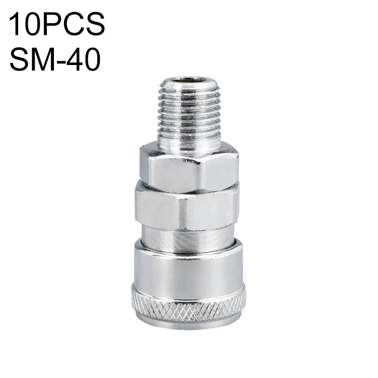 10pcs C-type Self-lock Air Tube Pneumatic Quick Fitting Connector, Series 2