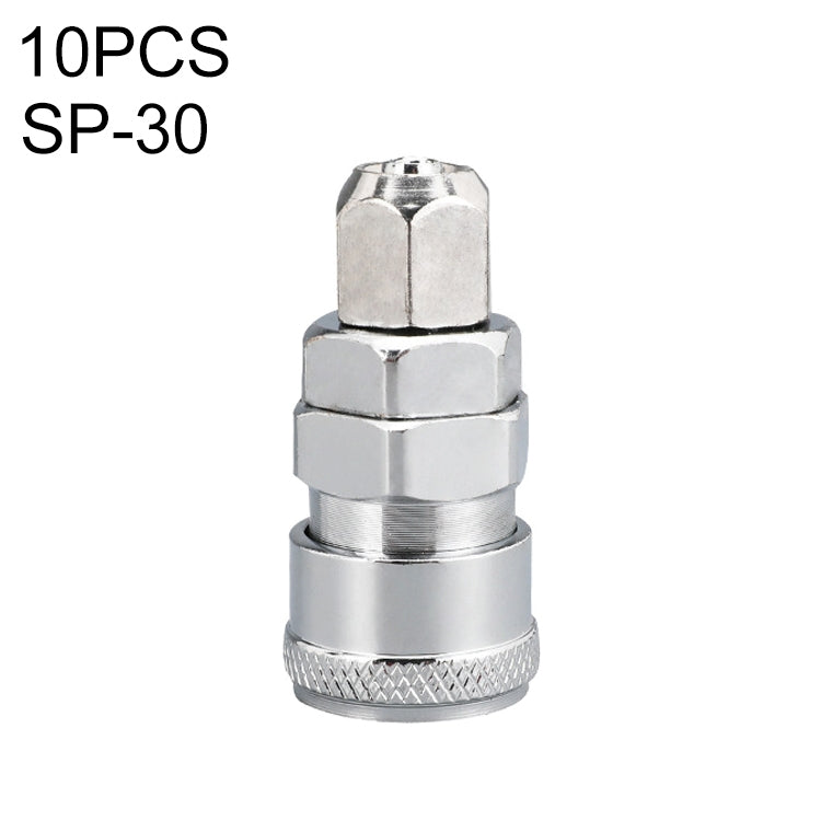 10pcs C-type Self-lock Air Tube Pneumatic Quick Fitting Connector, Series 1