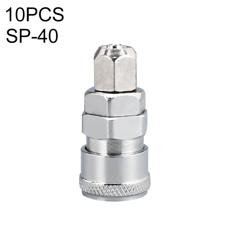 10pcs C-type Self-lock Air Tube Pneumatic Quick Fitting Connector, Series 1