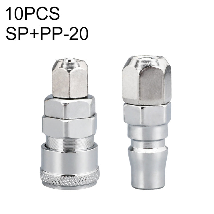 10pcs C-type Self-lock Air Tube Pneumatic Quick Fitting Connector, Series 1