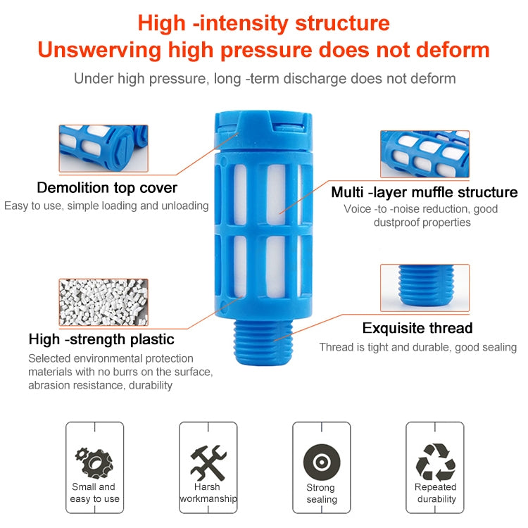 LAIZE Plastic Pneumatic Muffler
