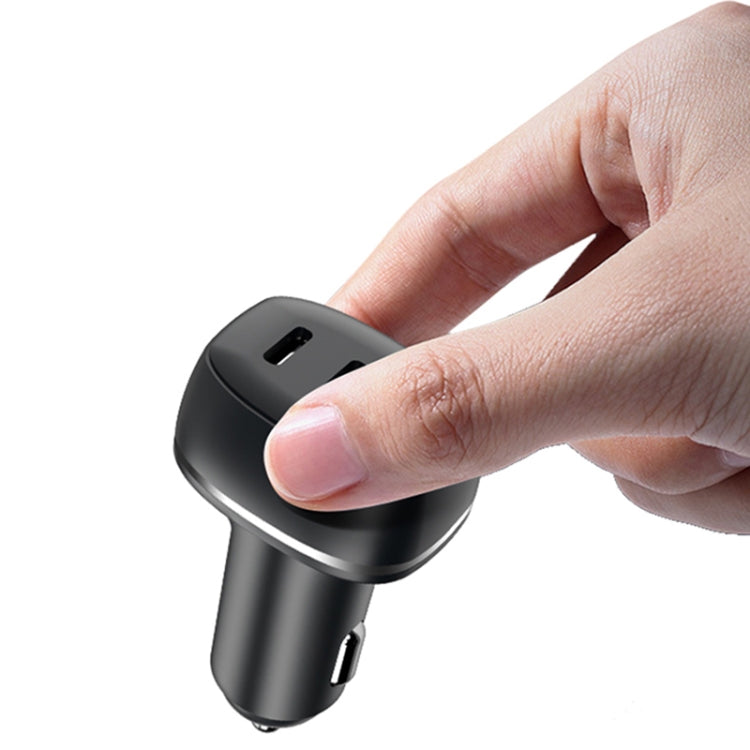 ACC-578 33W USB-C/Type-C+USB Fast Charge Car Charger, ACC-578(Black), ACC-578(White)