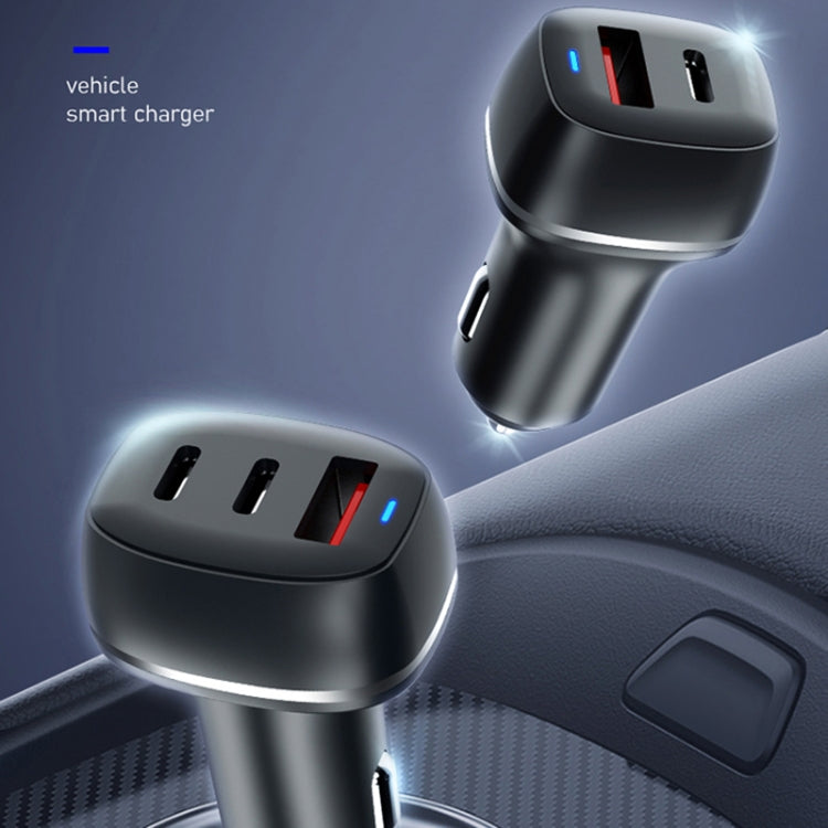 ACC-578 33W USB-C/Type-C+USB Fast Charge Car Charger, ACC-578(Black), ACC-578(White)