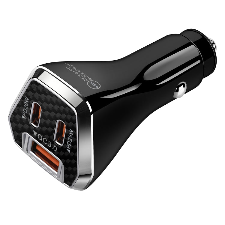 ACC-319PD 45W USB+Dual Type-C Fast Charge Car Charger, ACC-319PD