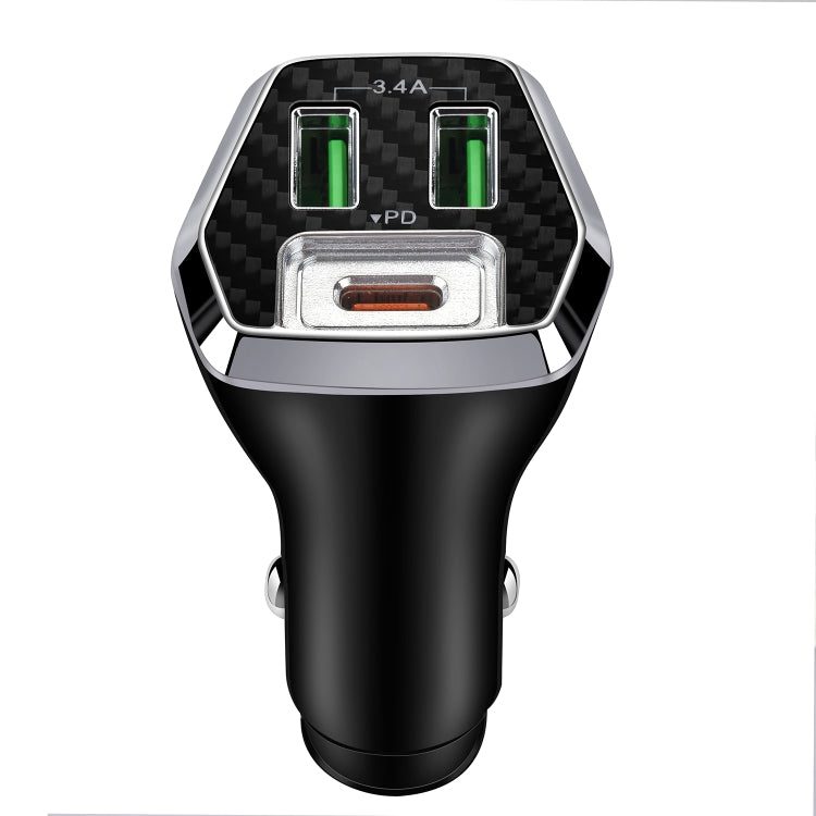 ACC-320PD 35W Dual USB+USB-C/Type-C Fast Charge Car Charger, ACC-320PD
