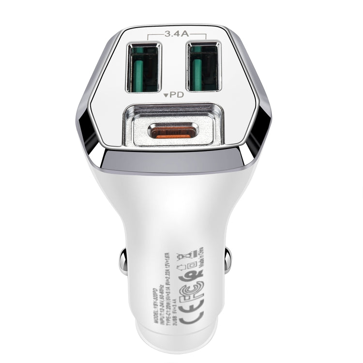 ACC-320PD 35W Dual USB+USB-C/Type-C Fast Charge Car Charger, ACC-320PD