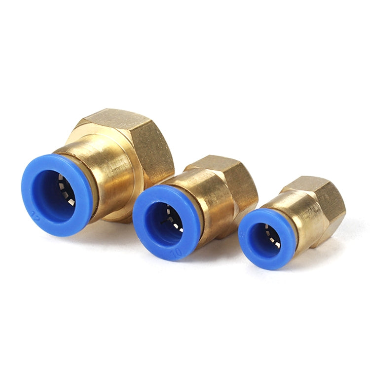 PCF6-03 LAIZE 2pcs Female Thread Straight Pneumatic Quick Connector
