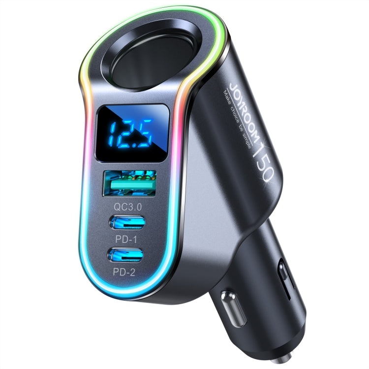 JOYROOM JR-CL21 150W 4-in-1 USB + Type-Cx2 Car Charger with Cigarette Lighter