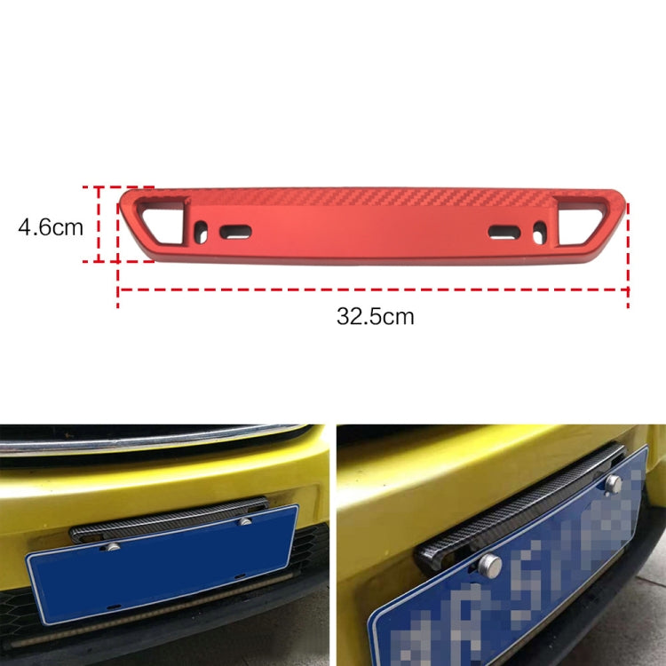 Car Modification Carbon Fiber Pattern License Plate Frame Holder