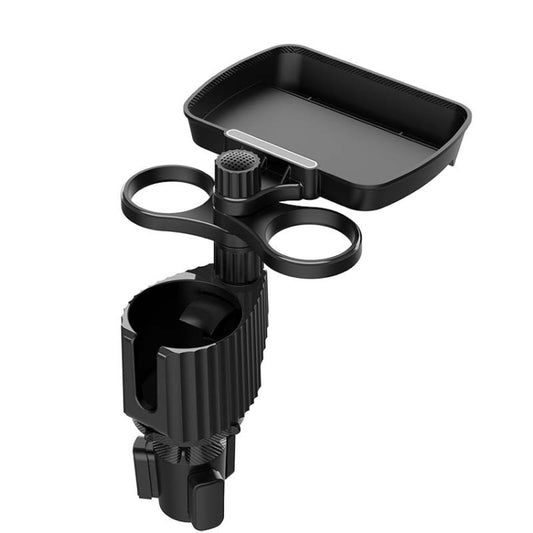 360-Degree Rotating Car Cup Holder with Versatile Dinner Tray