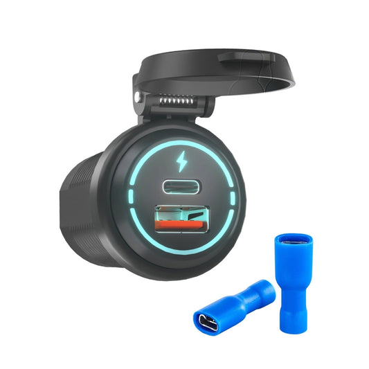 ZH-1786A1 QC3.0 USB-A + Type-C Dual Interface Car Charger, ZH-1786A1