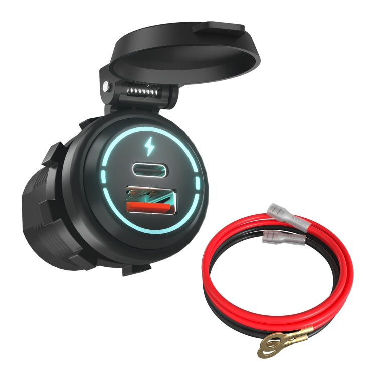 ZH-1786A2 QC3.0 USB-A + Type-C Dual Interface Car Charger, Cable Length: 60cm, ZH-1786A2