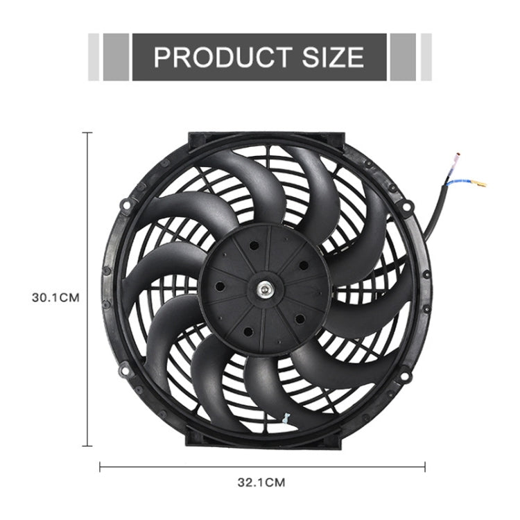 12V 80W Car Powerful Transmission Oil Cooling Fan with Mounting Accessorie