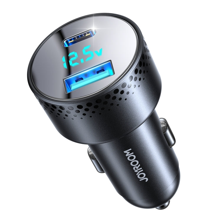 JOYROOM JR-CCD01 53W QC + PD Dual Port Digital Display Car Charger, JR-CCD01