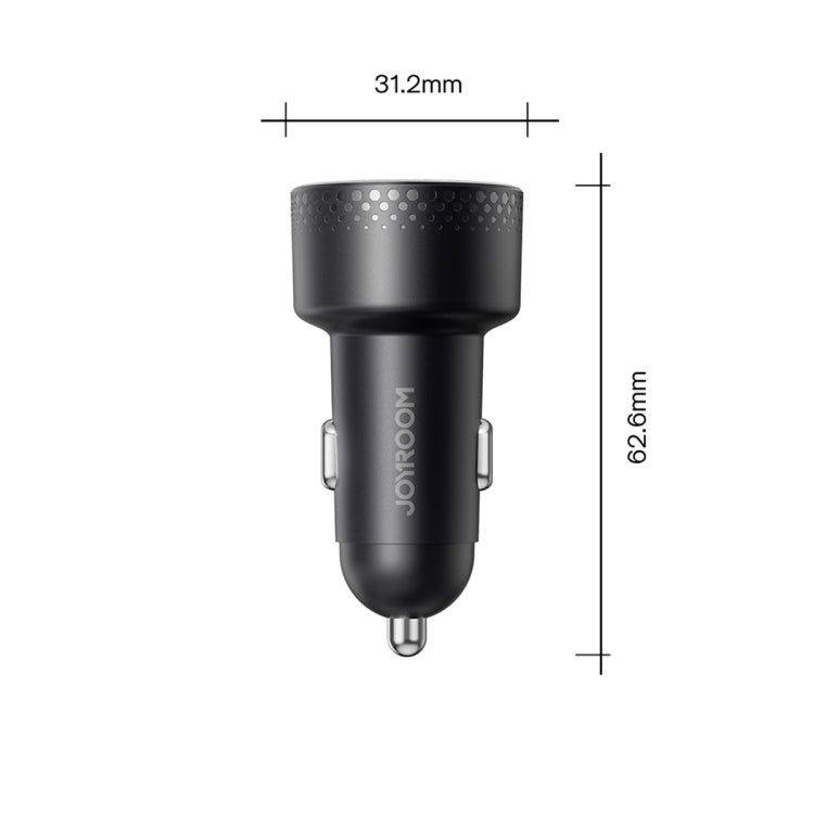 JOYROOM JR-CCD01 53W QC + PD Dual Port Digital Display Car Charger, JR-CCD01