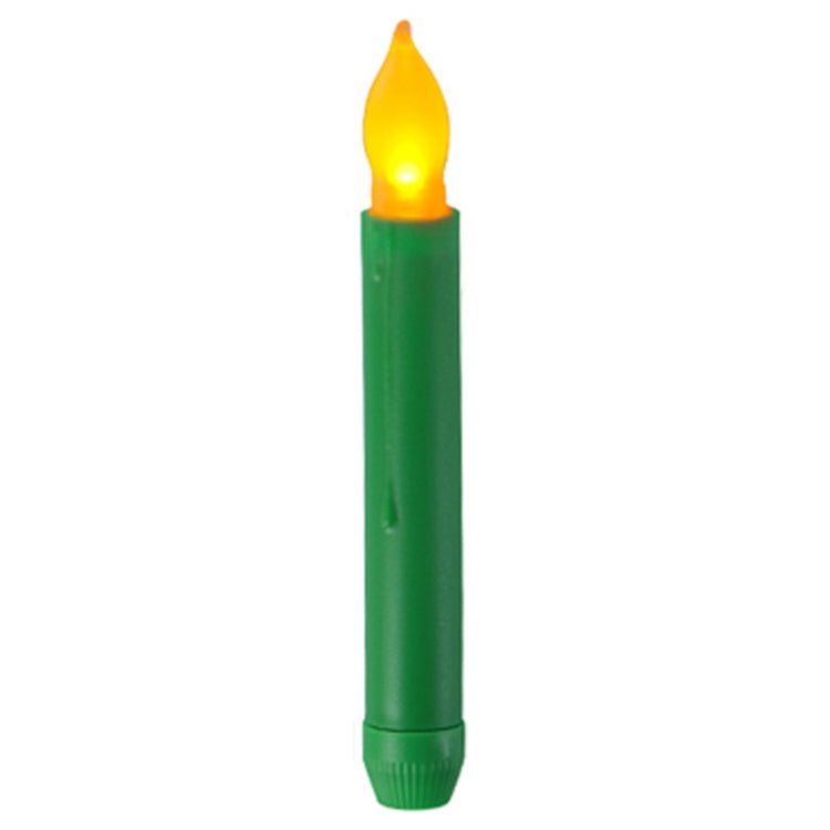 LED Electronic Candle Lights Flameless Long Rod Christmas Candle, Spec:Flashing Yellow Light