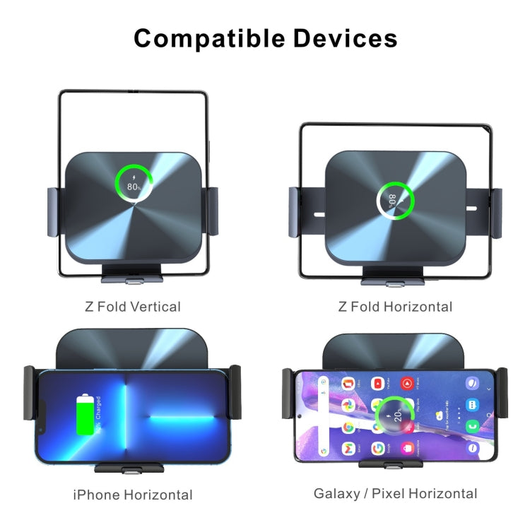 S3 Dual Coil Car Phone Holder Wireless Charger