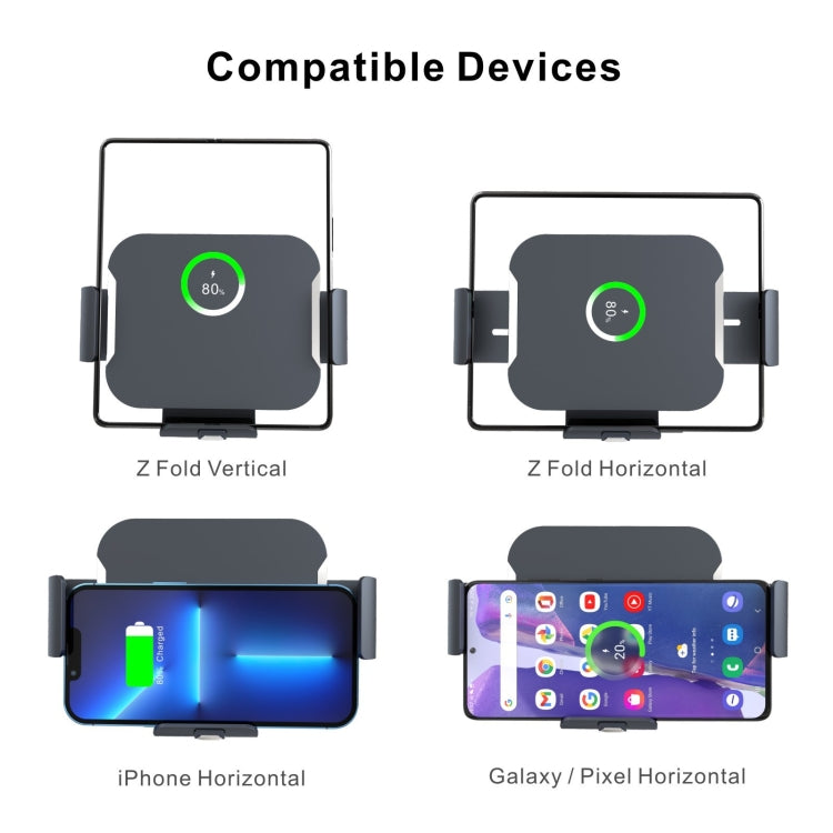 S7 Dual Coil Car Phone Holder Wireless Charger