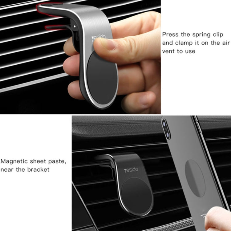 Yesido C64 Magnetic Phone Holder for Car Air Vent - Ultra-Stable & Scratch-Free Design
