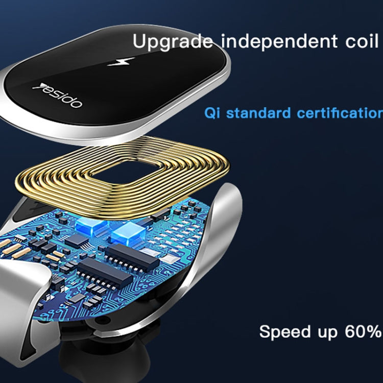 SmartAuto 15W Qi Wireless Car Charger & Phone Holder with Automatic Clamping