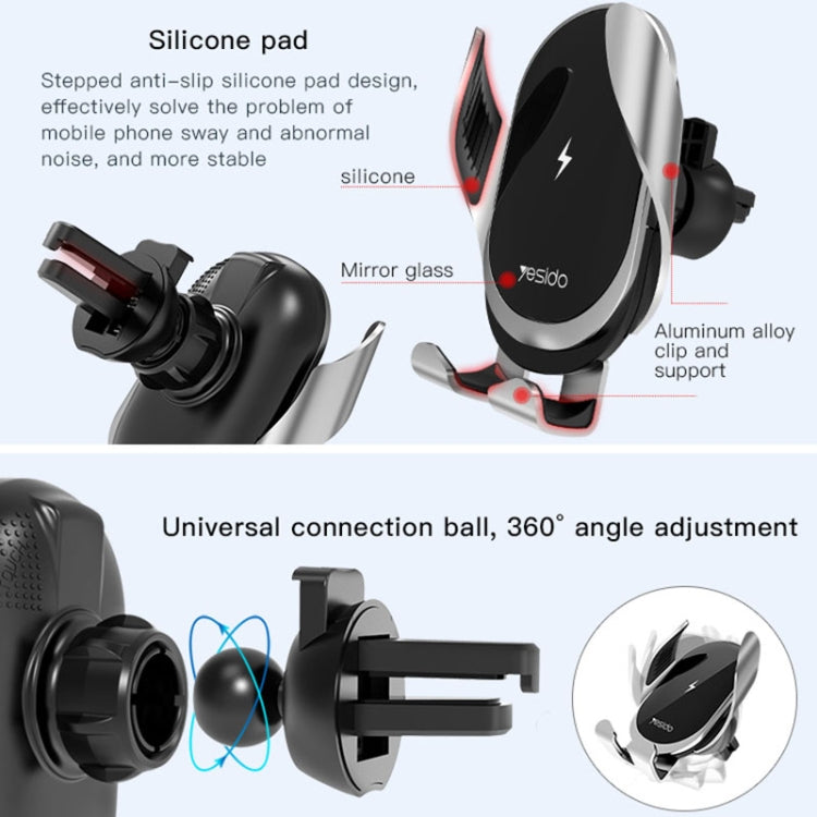 SmartAuto 15W Qi Wireless Car Charger & Phone Holder with Automatic Clamping