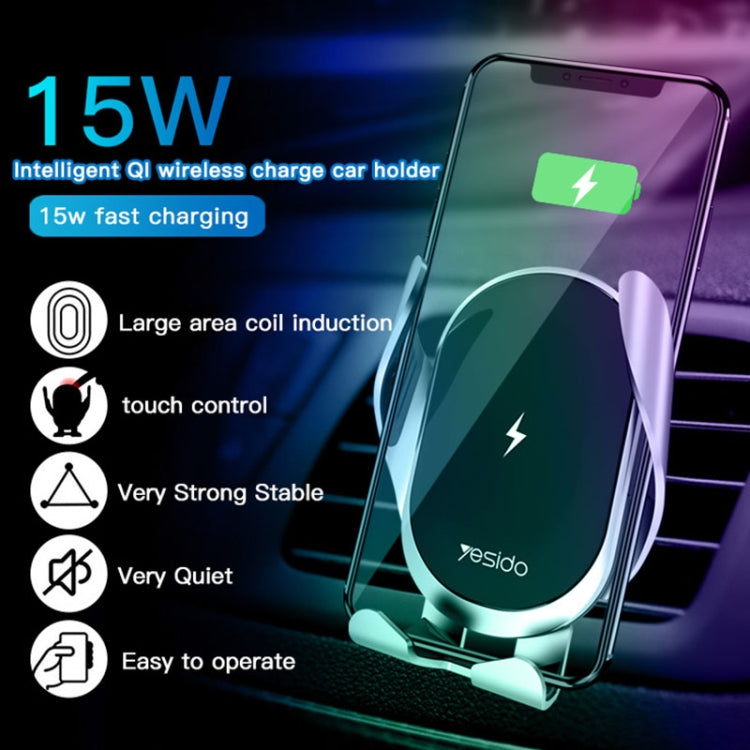 SmartAuto 15W Qi Wireless Car Charger & Phone Holder with Automatic Clamping