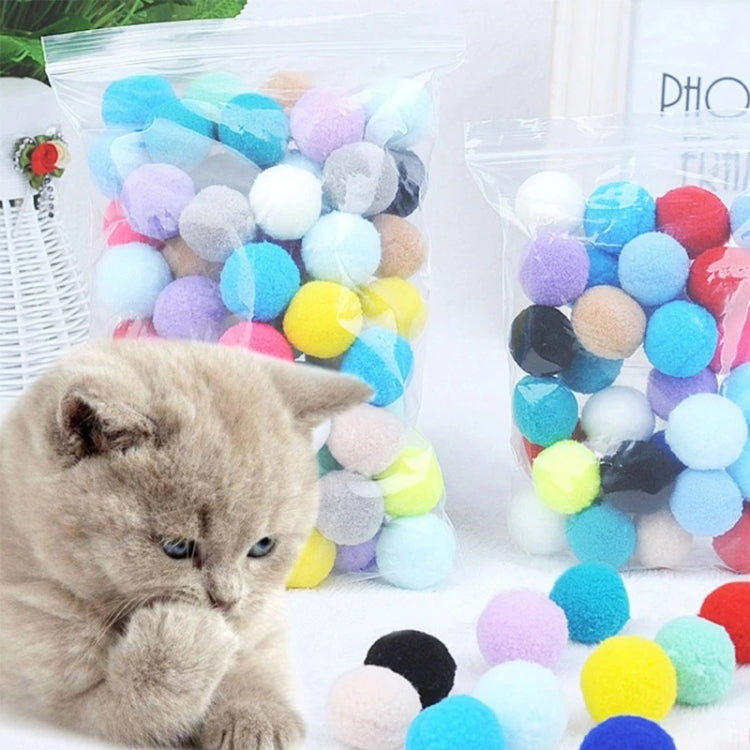 Colorful Plush Ball Pet Chew Ball Cat Interactive Toy