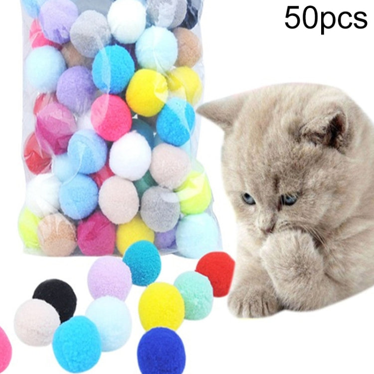 Colorful Plush Ball Pet Chew Ball Cat Interactive Toy
