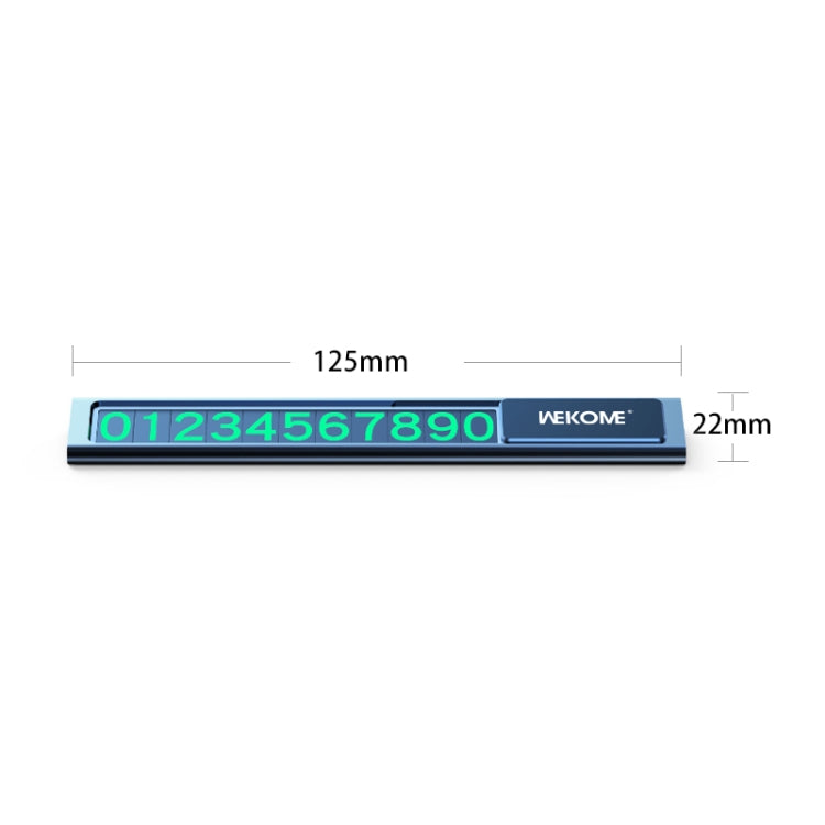 WK WT-SPO8 Metal Invisible Parking Phone Number Card, WT-SPO8