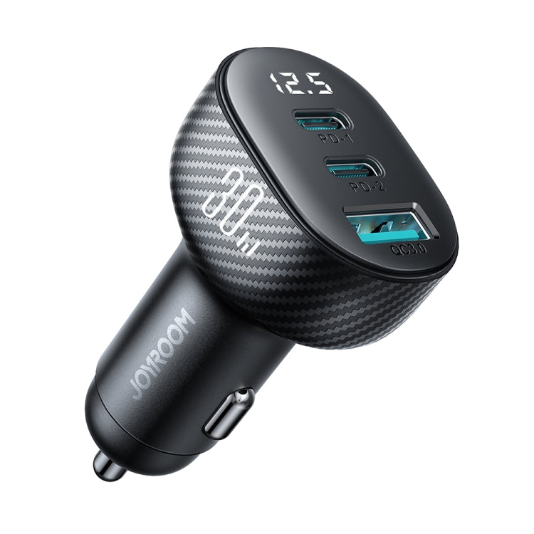JOYROOM JR-CCD04 30W Dual PD + QC3.0 Ports Digital Display Car Charger, JR-CCD04