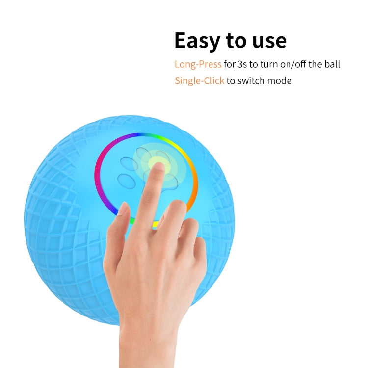 C2 5.5cm Intelligent Auto Pet Toy Cat Training Luminous Ball, No Remote Control