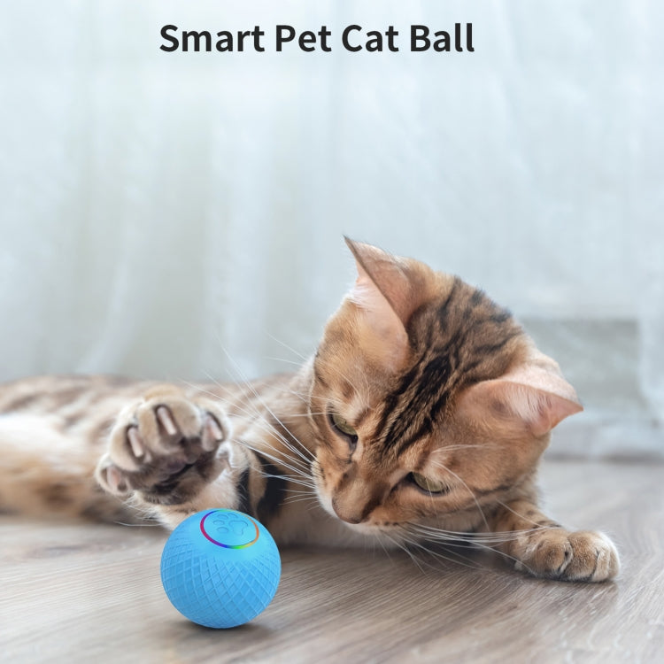 C2 5.5cm Intelligent Auto Pet Toy Cat Training Luminous Ball, No Remote Control