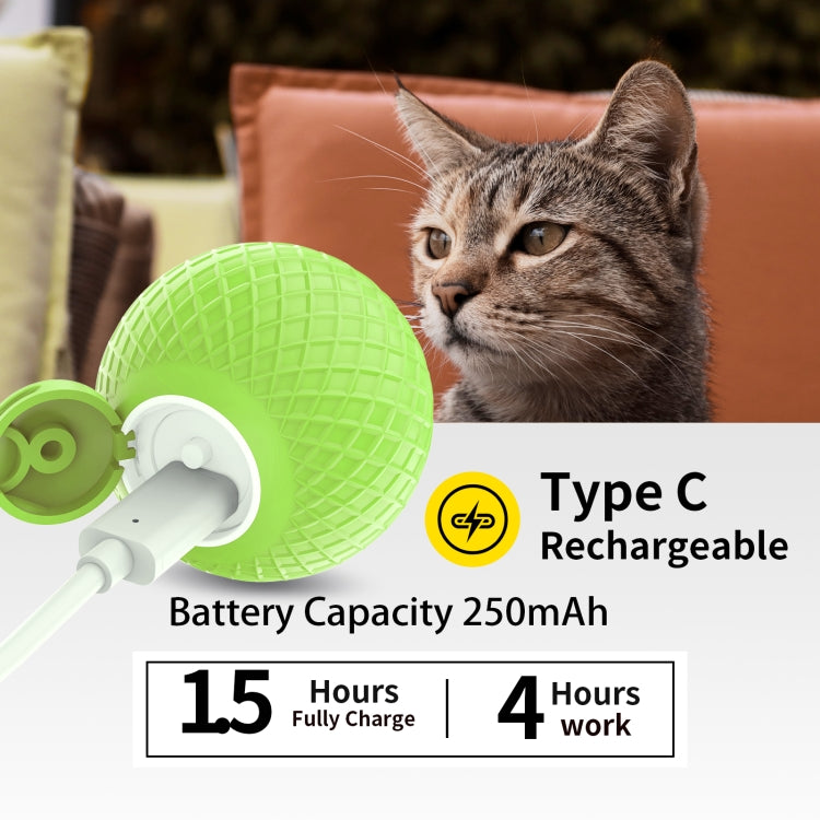 C2 5.5cm Intelligent Auto Pet Toy Cat Training Luminous Ball, No Remote Control