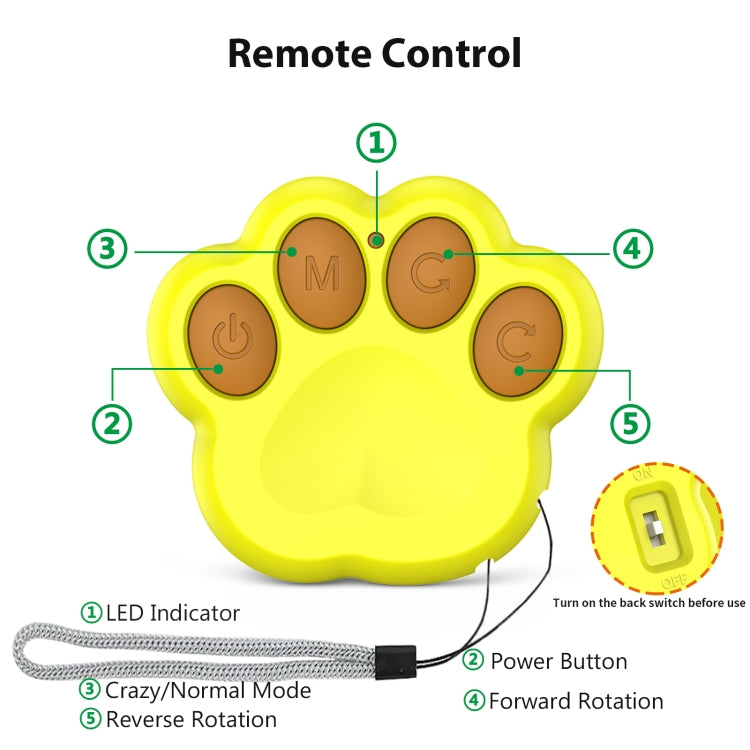 O2 6cm Intelligent Remote Control Pet Toy Dog Training Ball