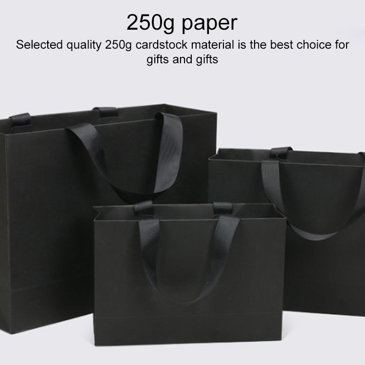 Black Shopping Kraft Paper Bag Handbag