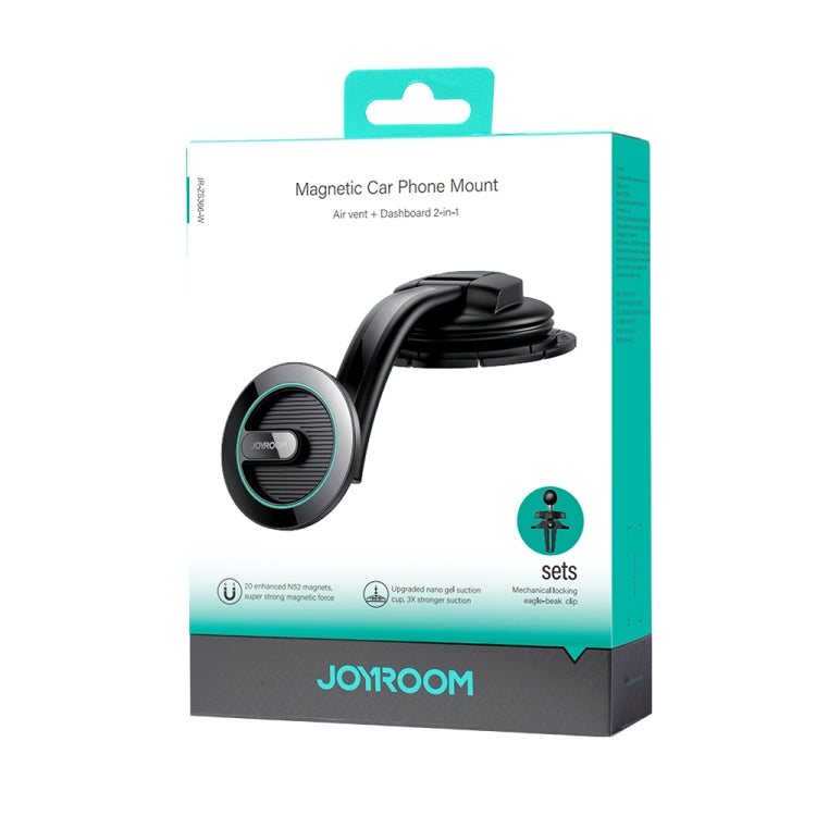 JOYROOM JR-ZS366-W 2 in 1 Dashboard Air Vent Magnetic Car Phone Mount Kit