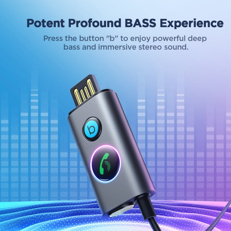 JOYROOM JR-CB7 Car-B Series Car Bluetooth 5.3 Wireless Receiver AUX Adapter Support TF Card, JR-CB7
