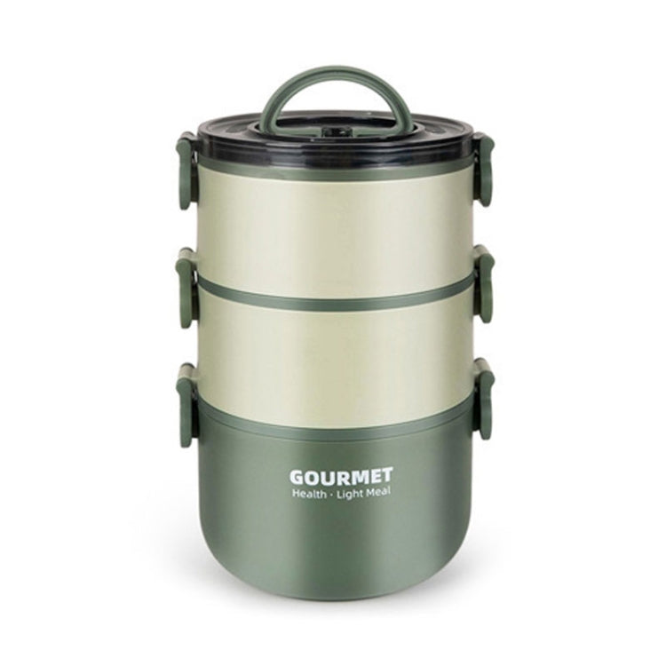 304 Stainless Steel Insulated Bowl Student Plastic Shell Lunch Box