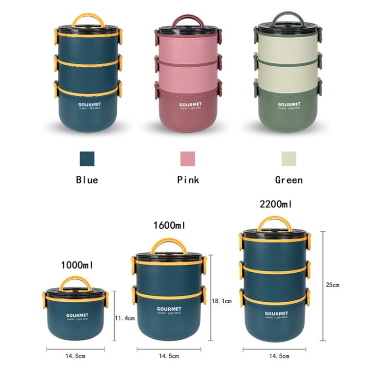 304 Stainless Steel Insulated Bowl Student Plastic Shell Lunch Box