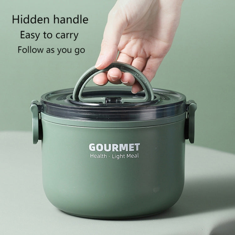 304 Stainless Steel Insulated Bowl Student Plastic Shell Lunch Box