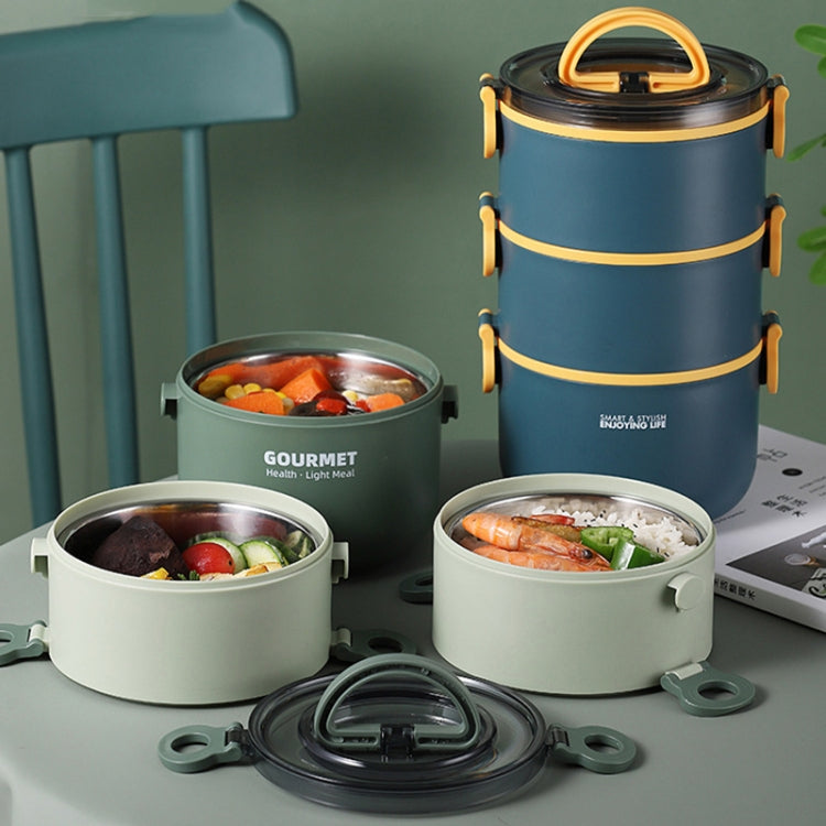 304 Stainless Steel Insulated Bowl Student Plastic Shell Lunch Box