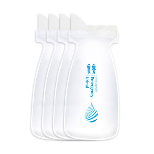 4pcs / Set Vehicle Emergency Urine Bags Unisex Disposable Portable Toilet 700ml