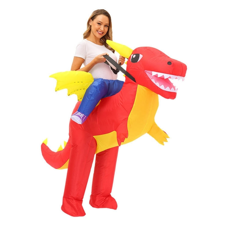 Halloween Dinosaur Inflatable Clothes Polyester 3D Cartoon Doll Clothing, L(160-190cm)