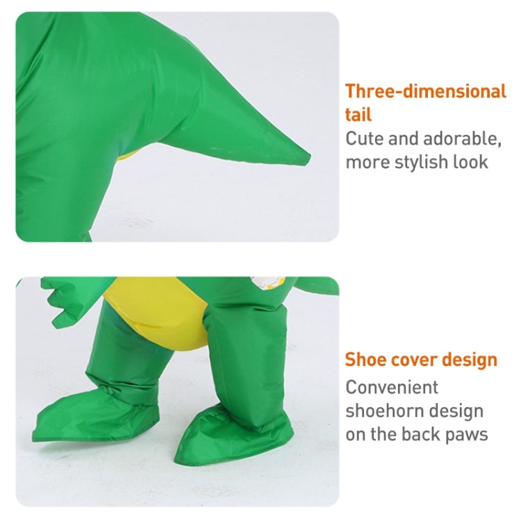 Halloween Dinosaur Inflatable Clothes Polyester 3D Cartoon Doll Clothing, L(160-190cm)
