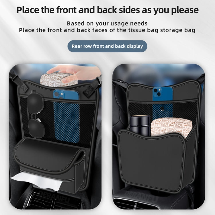 3054 Napa Texture Leather Car Center Console Storage Bag