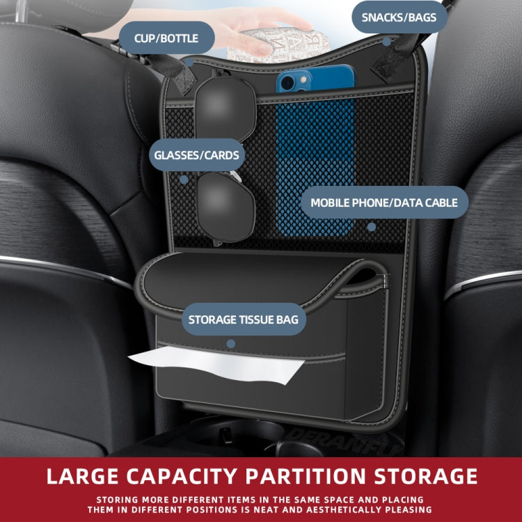 3054 Napa Texture Leather Car Center Console Storage Bag