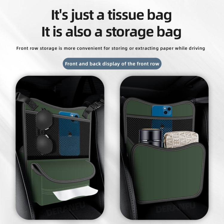3054 Napa Texture Leather Car Center Console Storage Bag